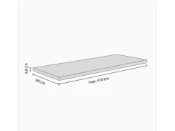 Kaindl Arbeitsplatte Tibur 60 cm x 3,8 cm Meterware