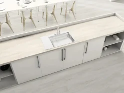 Kaindl Arbeitsplatte Travertin Umbria 410 cm x 60 cm x 3,8 cm