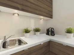 Kaindl Arbeitsplatte Weiß 60 cm x 3,8 cm Meterware