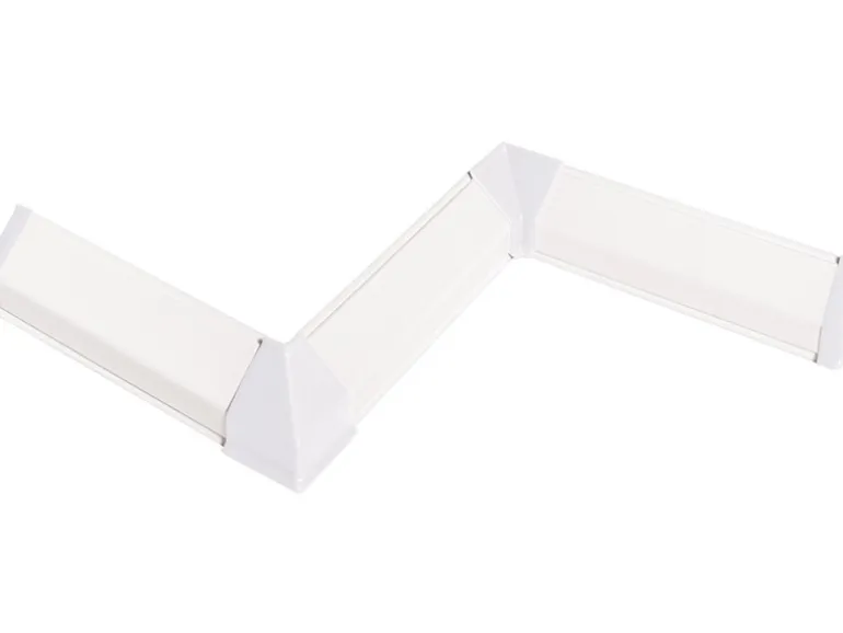 Kaindl Zubehörset für Wandabschlussleiste Weiß (0117)