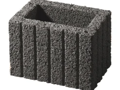 Kann Pflanzstein Mini Anthrazit 30 cm x 20 cm x 20 cm