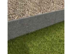 Kann Rasenkantenstein Beton Grau abgerundet 30 cm x 100 cm x 5 cm