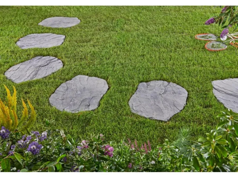 Kann Trittplatte Nativa Natursteinoptik Grau-Nuanciert 56 x 42 x 4 cm