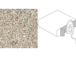 Kantenumleimer 65 cm x 4,4 cm Mosaik Carmin (MK 432) 2 Stück