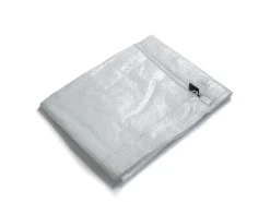 KARAT Abdeckplane Leno Extra Reißfest Wasserdicht mit Ösen 140 g/m² Weiß 2 x 3 m