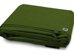 Karat Abdeckplane Wasserdichte Plane mit Ösen Schutzplane 240 g/m² 3 x 5 m Grün