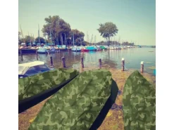 KARAT Abdeckplane Wasserdichte Plane mit Ösen 100 g/m² Camouflage 2 x 3 m