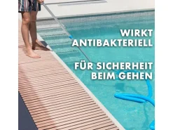 KARAT Antibakterielle Fußmatte mit Drainagefunktion nach Maß Beige 43 x 100 cm