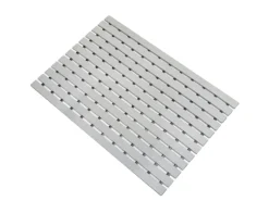 KARAT Antibakterielle Fußmatte mit Drainagefunktion nach Maß Grau 43 x 100 cm