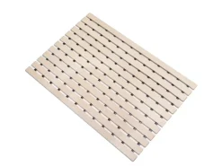 KARAT Antibakterielle Fußmatte mit Drainagefunktion nach Maß Beige 61 x 350 cm