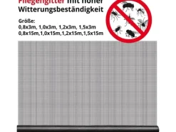 KARAT Fliegengitter für Fenster und Türen Zuschneidbar Reißfest 0,8 x 3 m