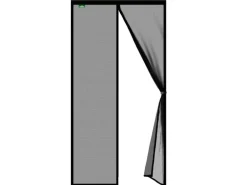 KARAT Fliegengitter Johnny Gestreift Klebemontage Klettverschluss 80 x 220 cm