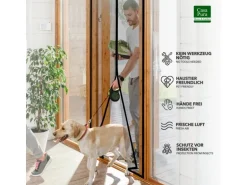 KARAT Fliegengitter Johnny Gestreift Klebemontage Klettverschluss 100 x 210 cm