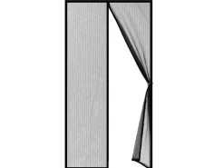 KARAT Fliegengitter Sam Gestreift Klebemontage Klettverschluss 100 x 210 cm