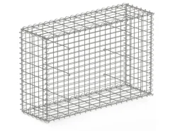 KARAT Gabionenkorb Lenox Steinkorb Zaun Sichtschutz Verzinkt 100 x 80 x 30 cm