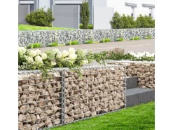 KARAT Gabionenkorb Lenox Steinkorb Zaun Sichtschutz Verzinkt 100 x 50 x 30 cm