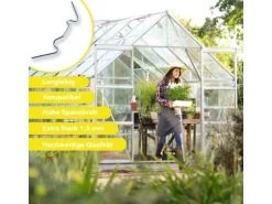 Karat Gewächshausklammern 8,5 x 3 cm Montageklammern Klammern für Doppelstegplatten Gartenbau 20 Stück