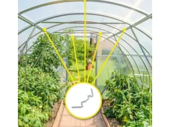 Karat Gewächshausklammern 8,5 x 3 cm Montageklammern Klammern für Doppelstegplatten Gartenbau 20 Stück