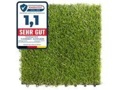 Karat Klickfliese Gras-Design - Wetterbeständige Terrassenfliese - 30 x 30 cm