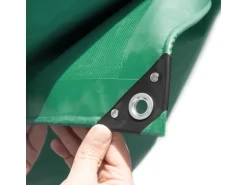 KARAT Multifunktionale Abdeckplane LKW- & Anhängerplane 500 g/m² Grün 3 x 3 m