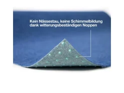 Karat Rasenteppich Farbwunder PRO Zuschnitt Kunstrasen 100 x 100 cm Blau