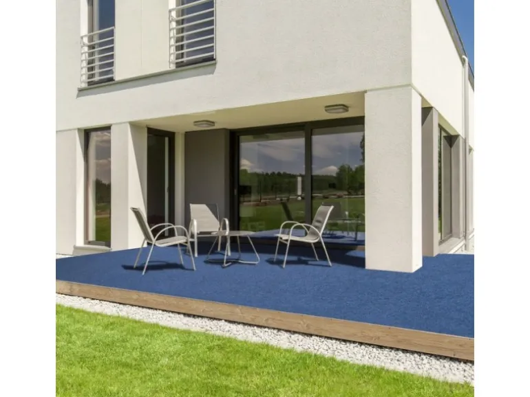 Karat Rasenteppich Farbwunder PRO Zuschnitt Kunstrasen 67 x 100 cm Blau