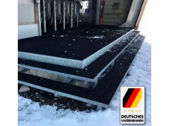 KARAT Ringgummimatte Octo Door - Recyclebare Gummiringmatte Wabenmatte Schwarz - 100 x 500 x 2,3 cm