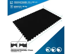 KARAT Stallmatte aus Gummi Pontiac Wasserbeständig Vielseitiges Interlocking 122 x 182 cm