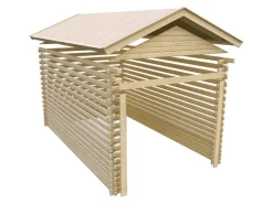 Karibu Blockbohlengarage 38 mm 372 cm x 522 cm x 309 cm