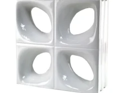 Keramikstein Style'n Art Deko Daisy Weiß 24 cm x 24 cm x 8 cm