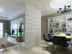 Keramikstein Style'n Art Deko Daisy Weiß 24 cm x 24 cm x 8 cm