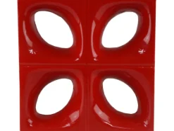 Keramikstein Style'n Art Deko Daisy Rot 24 cm x 24 cm x 8 cm