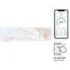 Klarstein Wonderwall Air Art Smart Infrarotheizung 120x30 cm 350 W Wandinstallation App-Steuerung Motiv Marmor Weiß