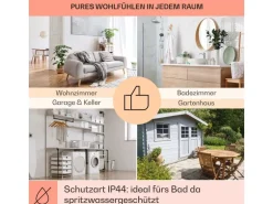 Klarstein Wonderwall Air Art Smart Infrarotheizung 80x60 cm 500 W Wandmontage App-Steuerung Motiv Berg Weiß