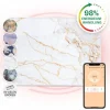 Klarstein Wonderwall Air Art Smart Infrarotheizung 80x60 cm 500 W Wandmontage App-Steuerung Motiv Marmor Weiß