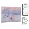 Klarstein Wonderwall Air Art Smart Infrarotheizung 80x60 cm 500 W Wandmontage App-Steuerung Motiv Sonnenaufgang Weiß