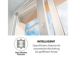 Klarstein Wonderwall Air Art Smart Infrarotheizung 80x60 cm 500 W Wandmontage App-Steuerung Motiv Sonnenaufgang Weiß