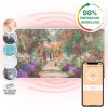 Klarstein Wonderwall Air Art Smart Infrarotheizung 120x60 cm 700 W Wandinstallation App-Steuerung Motiv Gartenweg Weiß