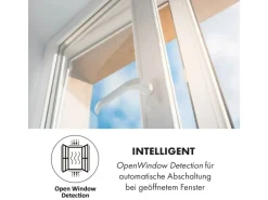 Klarstein Wonderwall Air Art Smart Infrarotheizung 120x60 cm 700 W Wandinstallation App-Steuerung Motiv Gartenweg Weiß