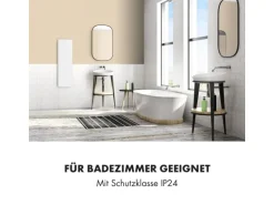 Klarstein Wonderwall Smart Infrarotheizung 100x30 cm Smart-Steuerung App Wandmontage LED-Display 1200 W Wochentimer IP24 Weiß