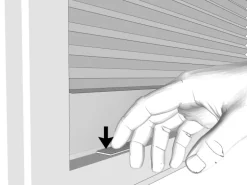 Klebeplissee 90 cm x 190 cm Weiß