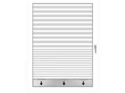 Klebeplissee 90 cm x 190 cm Weiß