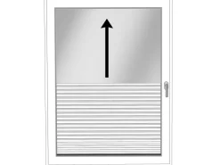 Klebeplissee 90 cm x 190 cm Weiß