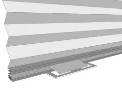 Klebeplissee 90 cm x 190 cm Weiß