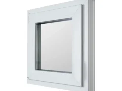 KM Meeth Kunststofffenster CL7 Weiß 75 cm x 120 DIN links Uw-Wert 0,90