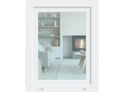 KM Meeth Kunststofffenster CL7 Weiß 100 cm x 50 DIN links Uw-Wert 0,90