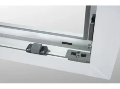 KM Meeth Kunststofffenster CL7 Weiß 100 cm x 50 DIN links Uw-Wert 0,90