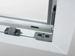 KM Meeth Kunststofffenster CL7 Weiß 60 cm x 60 DIN links Uw-Wert 0,90