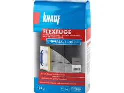 Knauf Fugenmörtel Flexfuge Universal Zementgrau 10 kg