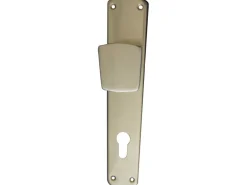 Knopflangschild Haustür Aluminium F2 Eloxiert